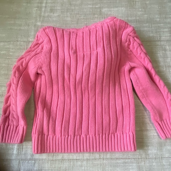 Girls Sz-3T- Pink Cable Knit Cotton Sweater & Old Navy Pull-On Light Boots- Sz-9 - Picture 8 of 16